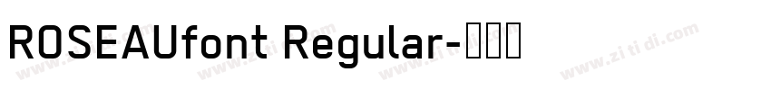 ROSEAUfont Regular字体转换